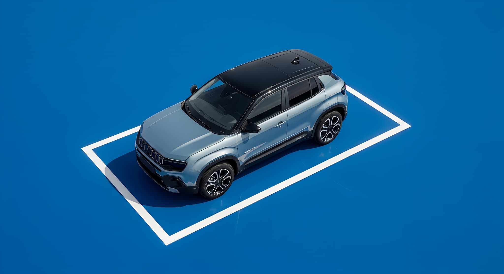 Carro estacionado em uma das vagas de estacionamento Estapar